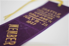 1927 Western Amateur at Seattle Golf Club Member Ribbon - Bon Stein Winner
