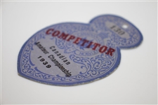 1939 Canadian Amateur Championship Competitor Badge #130