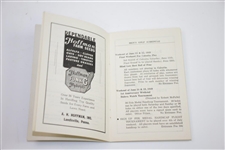 1949 Conestoga Country Club (Lancaster, PA.) Season Booklet with Unique Clip-On Tie