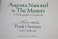 Augusta National & The Masters 'A Photographer's Scrapbook' Signed by Frank Christian JSA ALOA