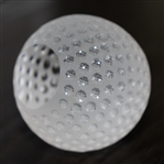 Tiffany & Co Luxury Leaded Crystal Art Glass Golf Ball Paperweight