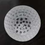 Tiffany & Co Luxury Leaded Crystal Art Glass Golf Ball Paperweight