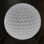 Tiffany & Co Luxury Leaded Crystal Art Glass Golf Ball Paperweight