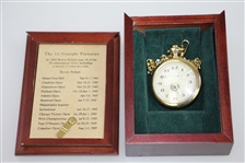 Byron Nelson 'Eleven Straight' Ltd Ed Pocket Watch w/ Signed Box BECKETT #S27077