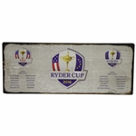 2016 Ryder Cup Matches at Hazeltine National GC Wooden Team Member Display