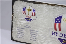 2016 Ryder Cup Matches at Hazeltine National GC Wooden Team Member Display