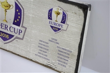 2016 Ryder Cup Matches at Hazeltine National GC Wooden Team Member Display