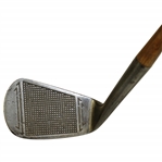Circa 1920 Kroydon U6 Waffle face Iron w/ Lloyd Gullickson Stamp