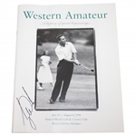 Tiger Woods Signed 1996 Western Amateur Official Program FULL JSA #BB52986