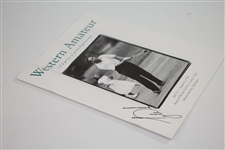 Tiger Woods Signed 1996 Western Amateur Official Program FULL JSA #BB52986