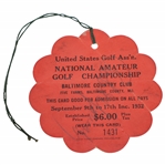 Bobby Jones Signed 1932 US Amateur at Baltimore CC Series Ticket PSA/DNA #AH04004