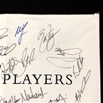 2020 Players Field Signed Flag with Matsuyama - Canceled Mid-Tournament