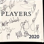 2020 Players Field Signed Flag with Matsuyama - Canceled Mid-Tournament