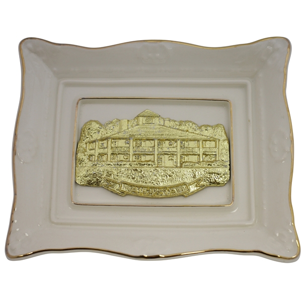 Augusta National Clubhouse Royal English Porcelain Dish Handcrafted by Artist Bill Waugh