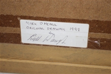 Mark O'Meara OPEN Champion of 1998 Original Drawing by Artist Bill Waugh 