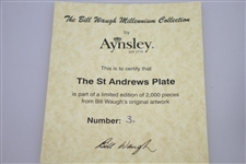 St Andrews Millennium Collection Plate by Bill Waugh - Aynsley Fine Bone China #3/2000