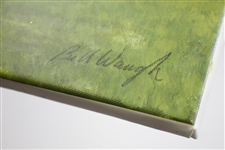 Augusta Hole #12 Golden Bell Ltd Ed Artist Enhanced Giclee Canvas Print by Bill Waugh #7/20