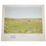 Gary Player Signed Player Conquers Muirfield Ltd Ed Artists Remarque by Artist Bill Waugh JSA ALOA