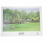 Augusta Hole 11 White Dogwood Ltd Ed #12 Print w/ Robert Trent Jones Signature by Bill Waugh