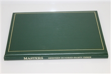 1983 Masters Tournament Annual Book - Seve Ballesteros Winner