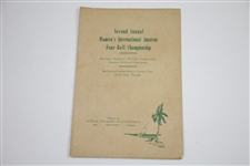 1947, 1948, & 1953 Women's International Amateur 4-Ball Championship Official Programs