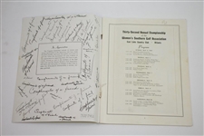 1947, 1948, & 1954 Women's Southern Golf Championship Official Programs