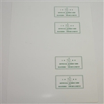 Jack Nicklaus Signed 1986 Masters Tournament Scorecard Display - Golden Bear Hologram