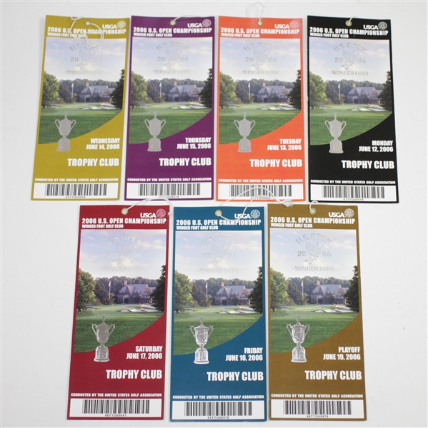 2006 US Open at Winged Foot Golf Club Trophy Club Tickets - Geoff Ogilvy
