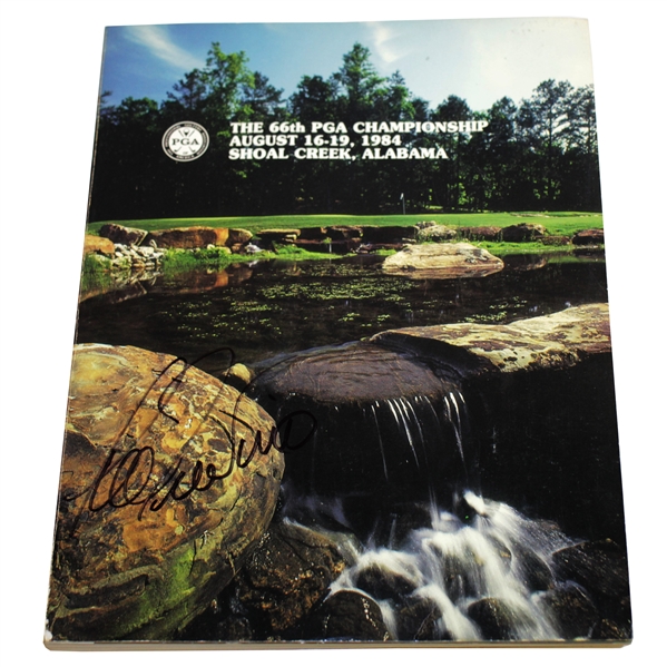 Lee Trevino Signed 1984 PGA Championship at Shoal Creek Official Program JSA ALOA