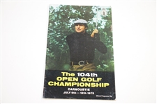 1975 OPEN Championship at Carnoustie Official Program with Two Special Draw Sheets