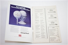 1975 OPEN Championship at Carnoustie Official Program with Two Special Draw Sheets