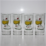 Set of Four 1988 Masters Tournament Commemorative Glasses