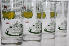Set of Four 1988 Masters Tournament Commemorative Glasses
