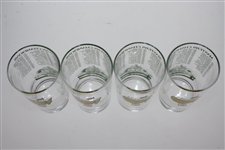 Set of Four 1988 Masters Tournament Commemorative Glasses