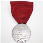 1918 Crow Point Golf Club South Shore Championship Sterling Best Net Medal Won by J.B. Chamberlin