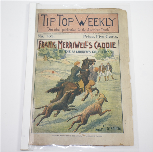 1899 Tip Top Weekly "Frank Merriwells Caddie" on St. Andrews Golf Links Publication No. 163