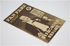 Vintage Fan Fare 'Dishonour Bright' Booklet with Golf Club Holding Actor on Cover