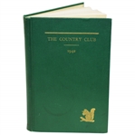 1942 The Country Club at Brookline Hard Cover Book in Excellent Condition