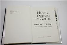 Byron Nelson Signed 1993 Book How I Played the Game JSA ALOA