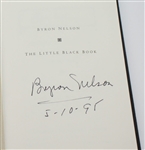 Byron Nelson Signed 1995 Book The Little Black Book with Slip Cover JSA ALOA