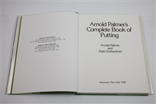 Arnold Palmer Signed 1986 Book Arnold Palmer's Complete Book of Putting JSA ALOA