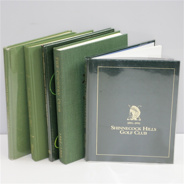 Shinnecock, Southern Hills, Greenbrier, The Country Club, & Oak Hill Club History Books