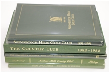 Shinnecock, Southern Hills, Greenbrier, The Country Club, & Oak Hill Club History Books