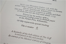 The Thorn Tree Clique Deluxe Ltd Ed #4/50 Book with Slipcover with Facsimile Goff - 2001