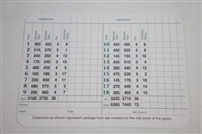 Bill Gates Signed Augusta National Golf Club Scorecard JSA ALOA