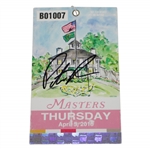 Patrick Reed Signed 2018 Masters Ticket #B01007 JSA #CC66583