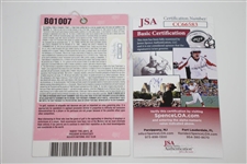 Patrick Reed Signed 2018 Masters Ticket #B01007 JSA #CC66583
