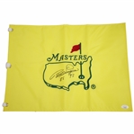 Bernhard Langer Signed Undated Masters Embroidered Flag with Years Won JSA #GG76984