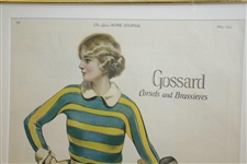 May 1924 Gossard Corsets & Brassiers Ladies Home Journal Magazine Ad - Framed