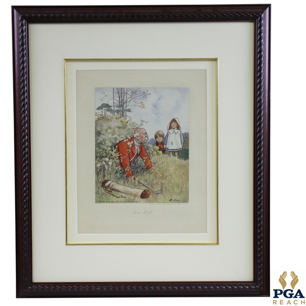Lost Ball "Can me an Bobbie help you find anything, Sir?" Print - Framed